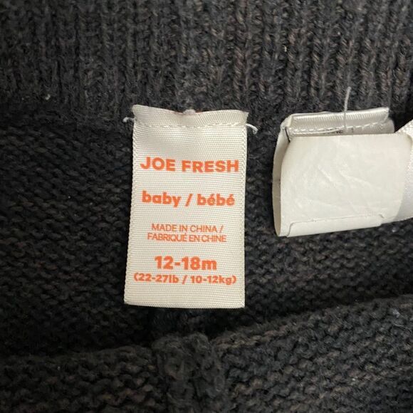 JOE FRESH | 3/$15 Dark Gray Baby Sweatpants - Picture 2 of 2